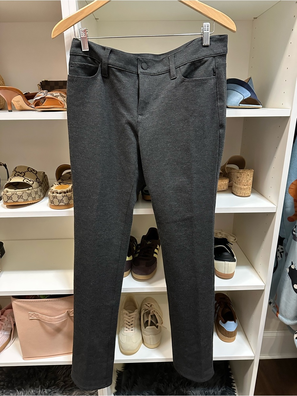 Ann Taylor charcoal jean-style pants size 10